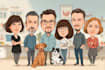 create a hilarious caricature, cartoon caricature