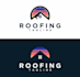 design real estate, roofing, construction logo