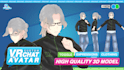 create a custom vrchat 3d avatar with clothes and expressions