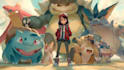 draw you pokemon trainer and their team with background