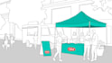 draw event concept art and booth designs for presentations