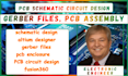 do pcb circuit design schematic pcb assembly and create gerber files