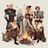 create dnd party art illustration