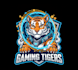 create a tiger mascot logo with t shirt design