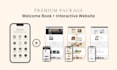 design a modern interactive welcome book or digital guest guide for your