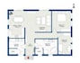 modern house map 2d floor plan architectural drawing