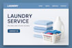 create laundry website home service app logo design dry cleaning handyman app