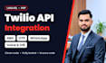 do twilio API integration in laravel php for SMS, otp, whatsapp and IVR
