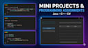 create java,cpp,c sharp mini projects and programming tasks