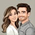 draw a vector art family portrait