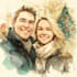 design christmas themed illustratio
