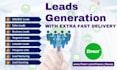 do lead generation, web scrapping and data extraction