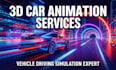 create 3d car animation vehicle animation driving simulation automotive