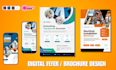 design corporate flyer, bifold, trifold brochure or booklet