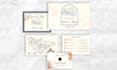 design an elegant wedding invitation suite