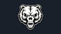 custom skull bear logo design  fierce, bold  unique emblem