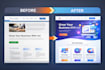 redesign your website into a clean, modern, and mobile friendly site