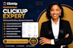 click up consultant, setup clickup project management