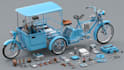 design e rickshaw, e auto, and electric vehicle components