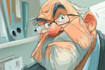draw a cartoon illustration