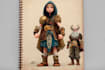 design custom game characters with weapons, outfits