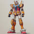 create futuristic sci fi robot character art