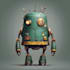 create high quality sci fi robot character illustrations
