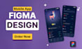 do mobile app ui ux design, ui ux design, app design in figma