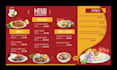 design animated static tv screen menu board digital menu restaurant food flyer