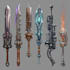 create concepts for sci fi and fantasy weapons