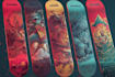 design cool illustration and unique skateboard graphic