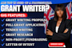 do UK grant research, grant writing, grant proposal and application