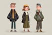 draw a cartoon illustration