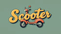 design realistic scooter logo