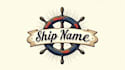 make eye catching nautical ship wheel logo