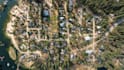 create estate aerial maps with specific logo labels