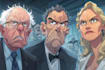do a political cartoon art
