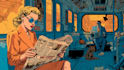 create cool retro comic art design illustration
