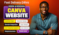 canva website design canva landing page canva website canva portfolio website
