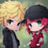do chibi and emoji in cute anime style