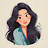 do cute disney cartoon portrait