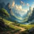digitally paint fantasy landscape