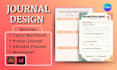 design custom printable wall calendar, digital planner, editable journal booklet