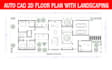 make 2d floor plan in autocad, 3d floor plan and 3d render