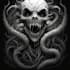 make a dark art illustration, graphic design
