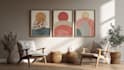design custom boho digital wall art