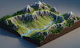 create 3d terrain level design landscape game environment stl 3d map in unreal