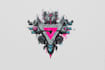 illustrate a elegant typography logo cyberpunk or mecha futuristic