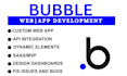 be bubble io website developer, bubble app saas mvp, fix bubble io app issues