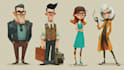 design professional 2d characters